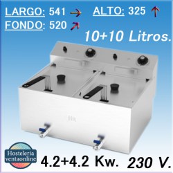 HR FAINCA Freidora Eléctrica FD10L10LC